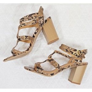 Dolce Mojo Moxy Women's Salvador Sandals Size 7 1/2 Strappy Open Toe Chunky Heel